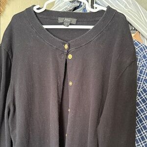 J. Crew Black Cardigan Sweater